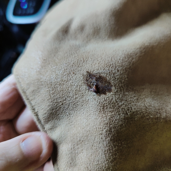 🔷Kathy Van Zeeland Faux Suede Large Studded Tan convertible hobo Handbag - Picture 12 of 12